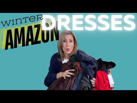 Amazon's BEST Winter Dresses for COLD Weather!