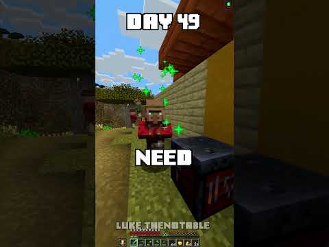 100 Days - [Minecraft Shorts] - Day 49 #minecraft #100days