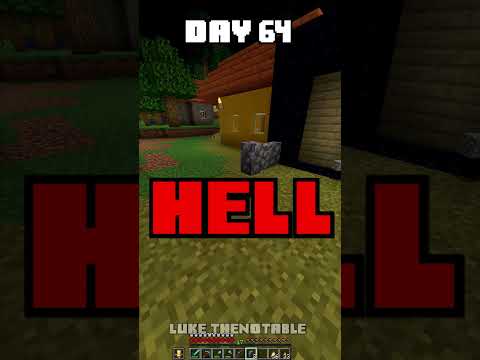 100 Days - [Minecraft Shorts] - Day 64 #minecraft #100days