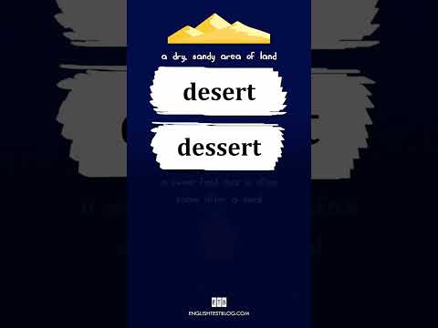 🏜️🍦 Desert or Dessert? #confusingwords