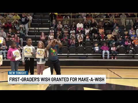 Disney adventure awaits, child granted wish at high school pep rally