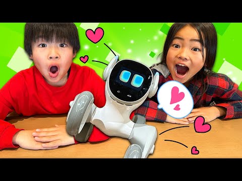 ペットロボットがお家にやってきた！歌って踊れる可愛い子犬みたいなロボット？！　寸劇　かえであーたん　Kaede and Ahtan Play with Loona