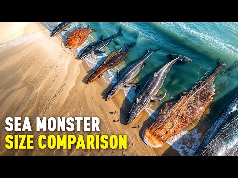 Giant Sea Creatures Size Comparison – You Won’t Believe the Scale! 🦈