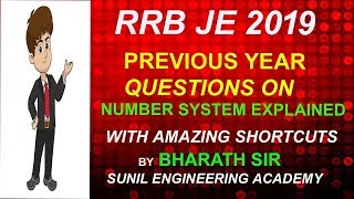 RRB JE 2019| PREVIOUS RRB JE QUESTIONS ON NUMBER SYTEMS EXPLAINED