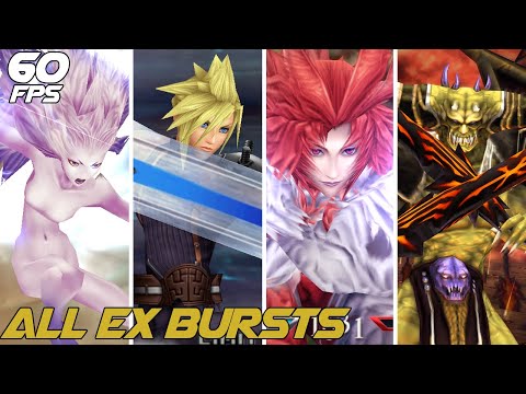 Dissidia 012 Final Fantasy  - All EX Bursts [4K 60FPS MOD]