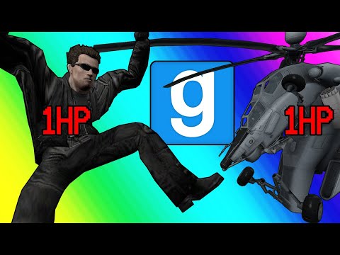 Gmod Sandbox - The Infuriating 1 HP Challenge! (Garry's Mod Funny Moments)