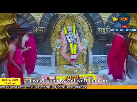 #Sai Baba Live Darshan Today 5 December 2024  | Live From #Shirdi