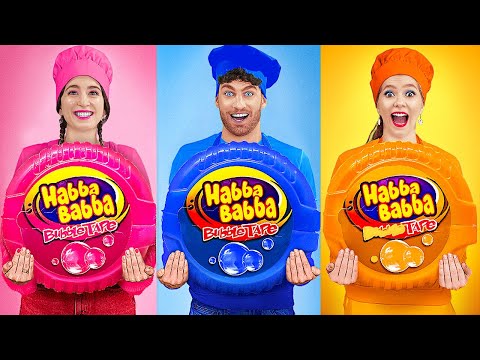 🔴 EPIC COLOR FOOD CHALLENGES! Cooking and Eating Only One Color by 123 GO!