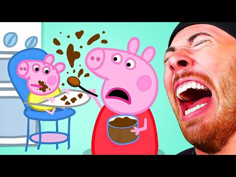 TRY NOT TO LAUGH! Peppa Pig Memes and Animations (Funny TV Parody)