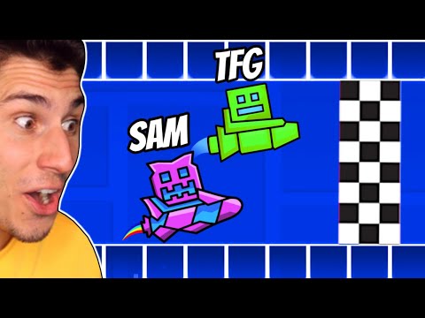 Racing My Wife In Geometry Dash Multiplayer!