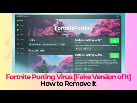 FortnitePorting Virus [Fake App] Removal Guide