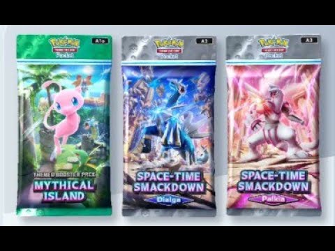 Pokémon Trading Card Game Pocket Playthrough Part 8 (Space-Time Smackdown Pulls!)