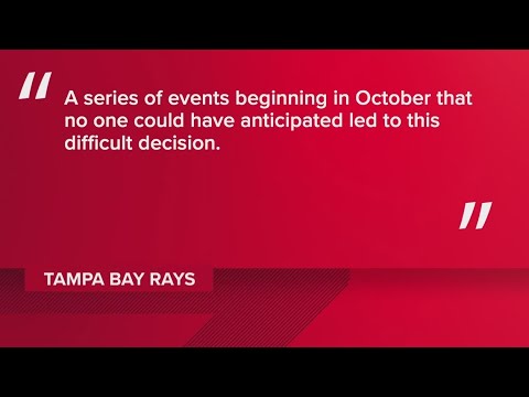 Tampa Bay Rays say they can't move forward with new ballpark deal