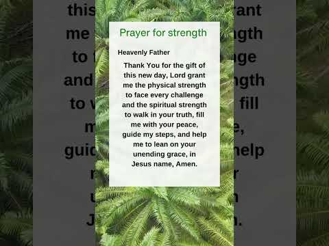 Morning Prayer For Strength In Body And Spirit #prayer #bible #God #shorts