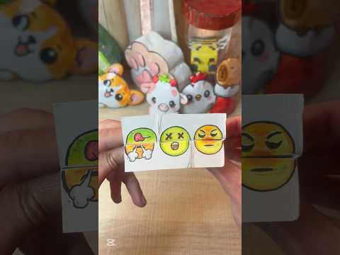 Diy Cute emojis 😵😤 #art #diy #crafts #papercraft #thingstodo #cute #cutecraft