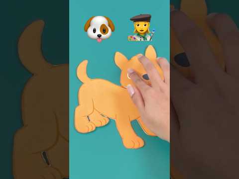 Easy CoComelon Animal 🐶 Crafts! DIY Puppy Bingo 1-2-3! #shorts