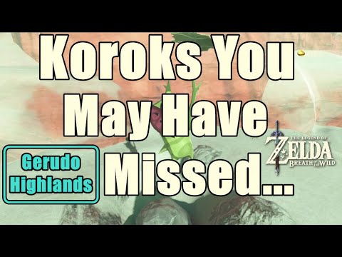 Korok locations Zelda Breath of The Wild Gerudo Highlands #BoTW #4