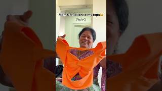 Mom and her reaction to my dress🤣#ashortaday #funnyvideo #momreaction #momreacts  #reactionvideo