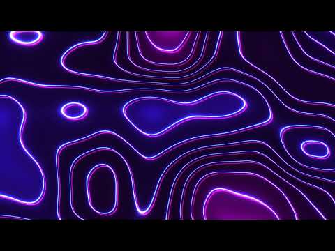 Abstract Purple & Blue Wave patterns Background | 2 hours 4k Screensaver | Neon Lines