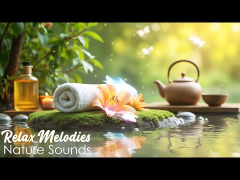 Soothing Spa Piano 🌿 Relaxing Music with Nature Sounds ~ Relieve Stress