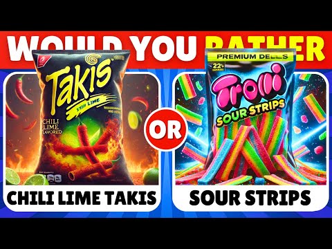 Would You Rather...? Spicy VS Sour JUNK FOOD Edition 🌶️🍋