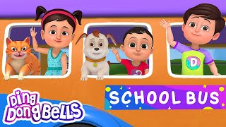 Wheels on The Bus Song | बस की चक्की #dingdongbells Nursery Rhymes & Kids Songs