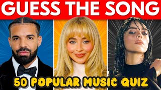 GUESS 50 RANDOM SONGS 🎶 | Music Quiz #2