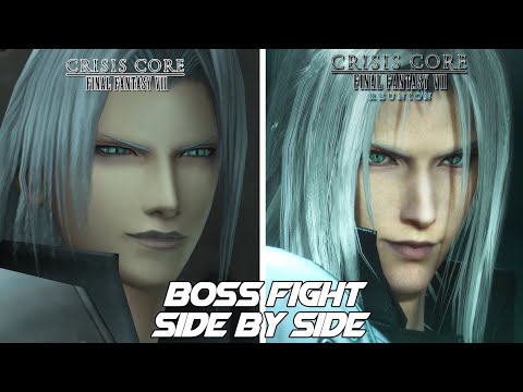 Final Fantasy VII: Reunion - Zack vs Sephiroth Comparison - Side by Side - Original vs Reunion