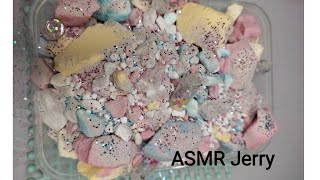 ASMR remaining Soda pastel pebbles || Unicorn 🦄 colours baking soda crushes || #22