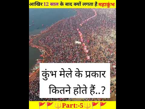 Mahakumbh Mela 2025:- कुंभ मेले के प्रकार कितने होते है| जानिए संपूर्ण जानकारी #trendingshorts