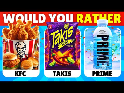 Would You Rather...? Junk Food Edition 🍔🍟🍕