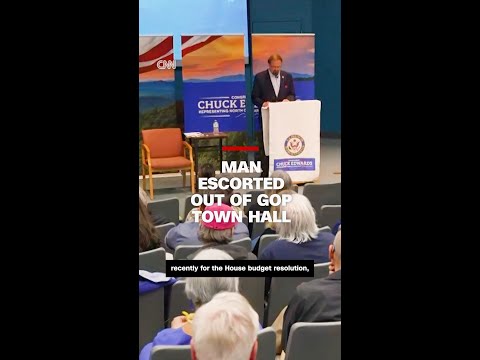 Man escorted out of GOP town hall