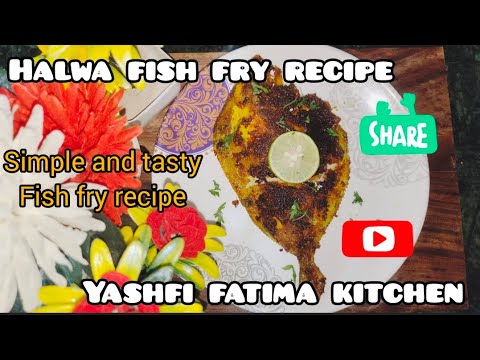 Halwa Fish Fry Recipe Indian Style in Hindi | Easy And Tasty Fried Fish