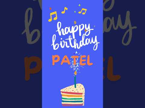 Happy Birthday Patel