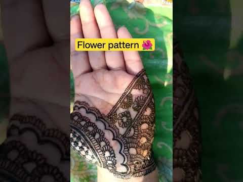 simple flower mehandi pattern 🌺#shorts #song #mehandi