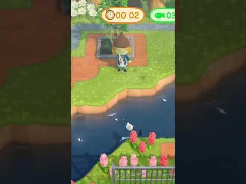 Fishing in Animal Crossing: New Horizons #nintendo #animalcrossing