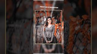 😱 WoW | Lightroom dark orange tone editing in 9 seconds| lr photo editing tutorial | preset download