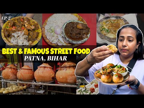 Best & Famous Street Food of Patna for 24 Hours | Champaran Meat, Sweets, Veg Thali & more | Ep 2