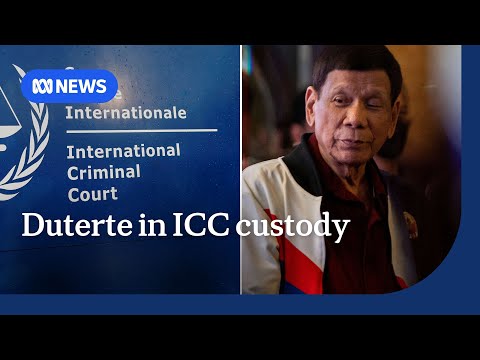 Rodrigo Duterte in ICC custody accused of crimes against humanity | ABC NEWS