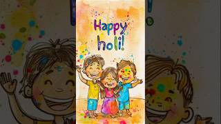 💫Happy Holi 🎉 2025 #radhakrishna #shorts #holi #ytshorts #status