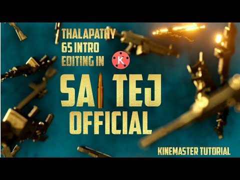 How to create Beast tittle card editing in kinemaster|Thalapathy 65 intro tutorial in kinemaster