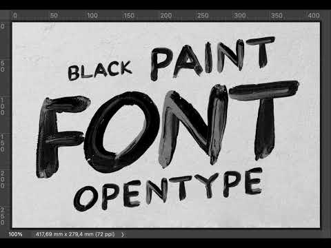 Black Paint Font