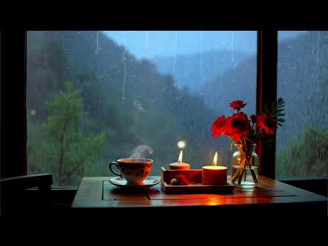 24/7 Of Relaxing Music 💕💕Sleep Music with Rain Sound #relaxing #asmr #relax #sleepmusic #cozy