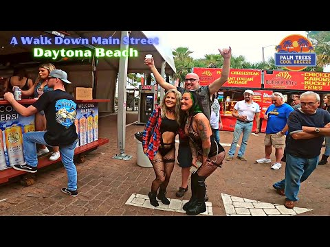 A Walk Down Daytona Beach Main Street Bike Week 2024!