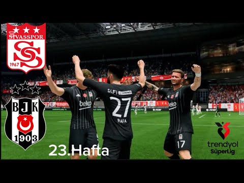 Sivasspor - Beşiktaş Maçı |  Süper Lig 23.Hafta 24/25 (Maç Özeti)