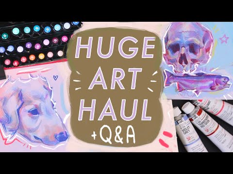 ✷ HUGE Art Supply Haul ✷ Answering Your Art Questions!