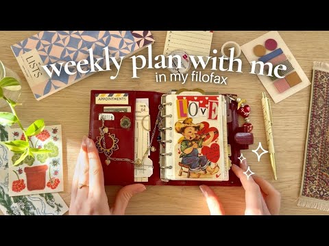 weekly plan with me✨🗓️pocket and personal filofax