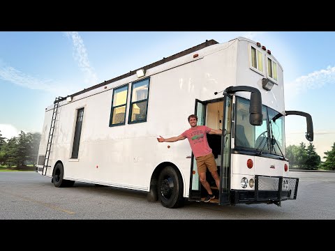 I turned a SCHOOL BUS into a LUXURY tiny home