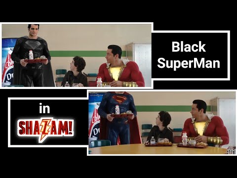 Black Super Man in Sazam vs Original Super Man