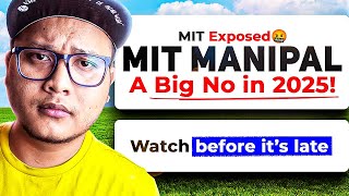 MIT Manipal Exposed 🤬 | Big Truths on Placements, Fees & Campus Life 😬 | Watch Now!